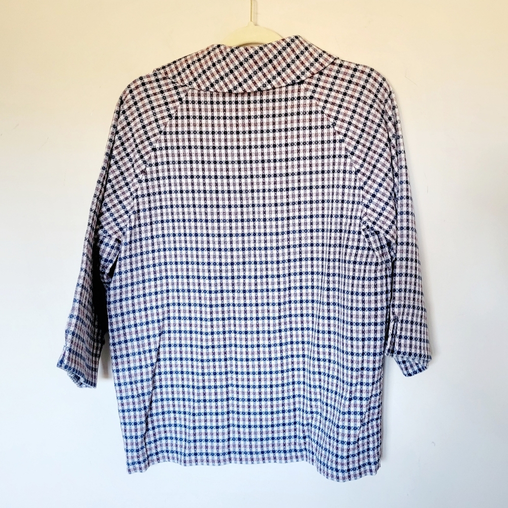 Kal Rieman Plaid Button Top - Picture 4 of 7